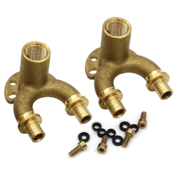 Уголок VIEIR проточный настенный для труб из сшитого полиэтилена ZL16X2,0-Rp1/2" VER-PRO VRP1620L