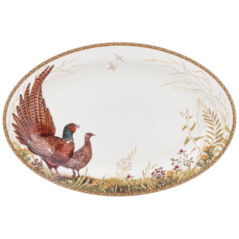 БЛЮДО ОВАЛЬНОЕ LEFARD "ОХОТА" 26,5 СМ (КОР=36ШТ.)