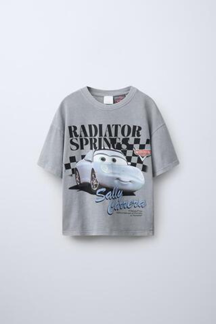 ZARA ФУТБОЛКА С ПРИНТАМИ CARS © DISNEY, АНТРАЦИТОВО-СЕРЫЙ