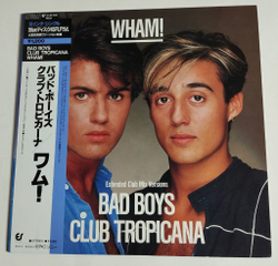 Винтажная виниловая пластинка LP Wham Bad Boys Club Tropicana (Japan 1984) (Obi) Single