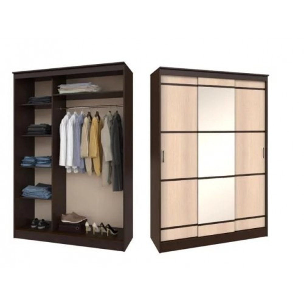Шкаф-купе Сакура венге/лоредо 1500