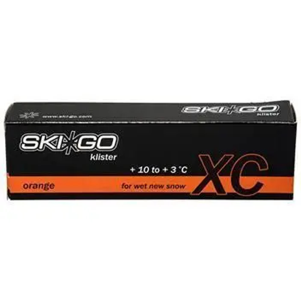 Смазка для лыж SkiGo Жидкие мази клистеры XC Klister Orange +3/+10 (для мокрого нового снега)