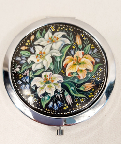 Ручное зеркало "Лилии" N2 (худ. Белова)