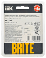 BRITE Рамка 1-местная РУ-1-1-Бр металл коричневый RE AL IEK