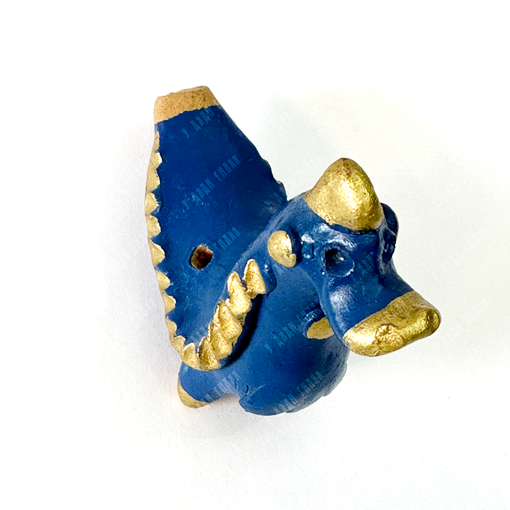 Абашевская игрушка-свистулька «Утка». Автор Е. В. Соловьев (1948-2017). 1991 г. Село Абашево.