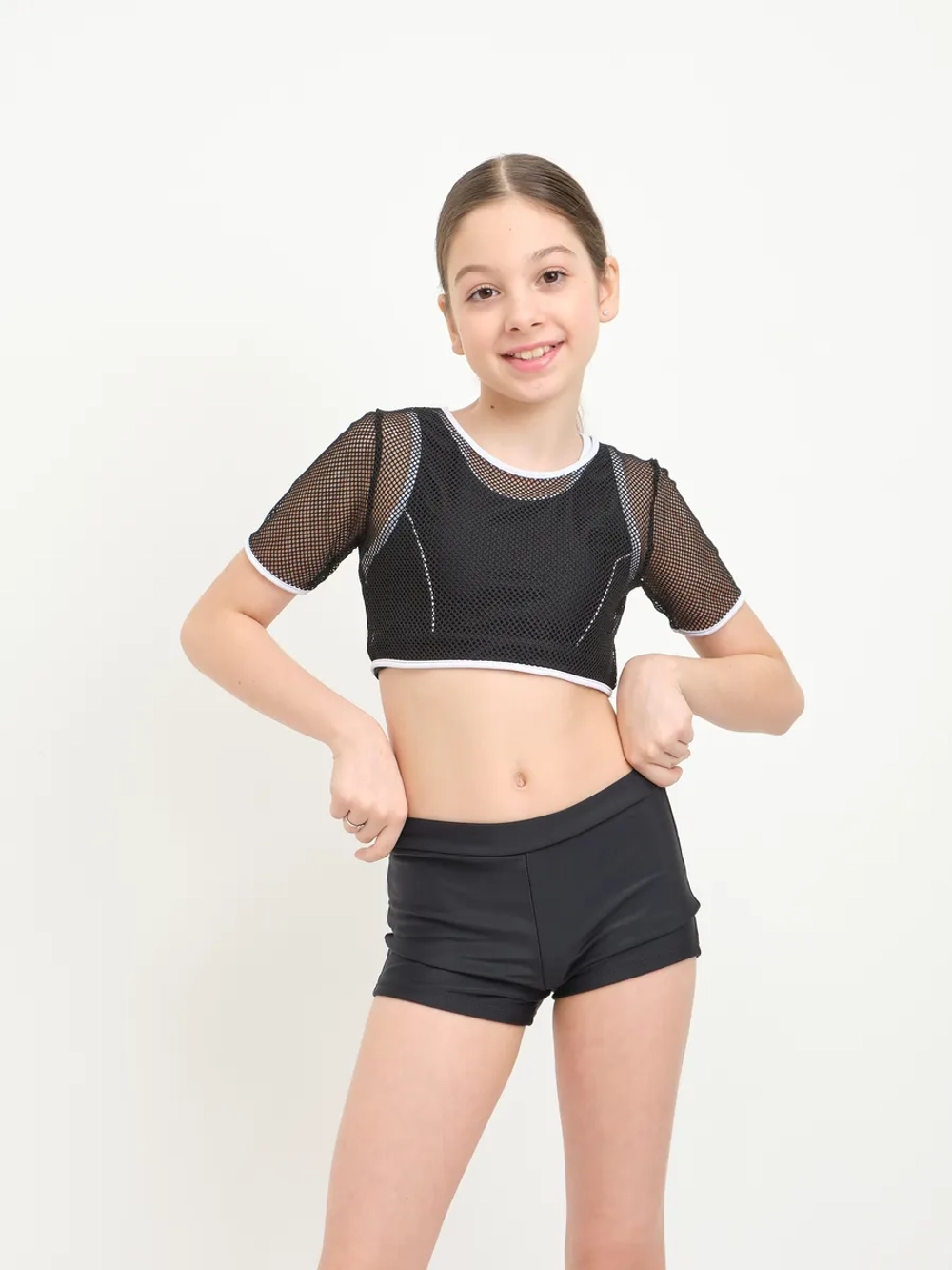 купальник раздельный 3 в 1 спортивный топ шорты накидка