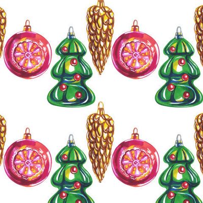 Новогодние ёлочные игрушки