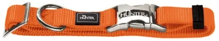 HUNTER Ошейник для собак ALU-Strong M (40-55 см) нейлон с металлической застежкой оранжевый