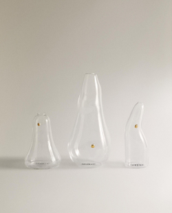 Zara Home Ваза из стекла, цвет прозрачный, 12.7 см
