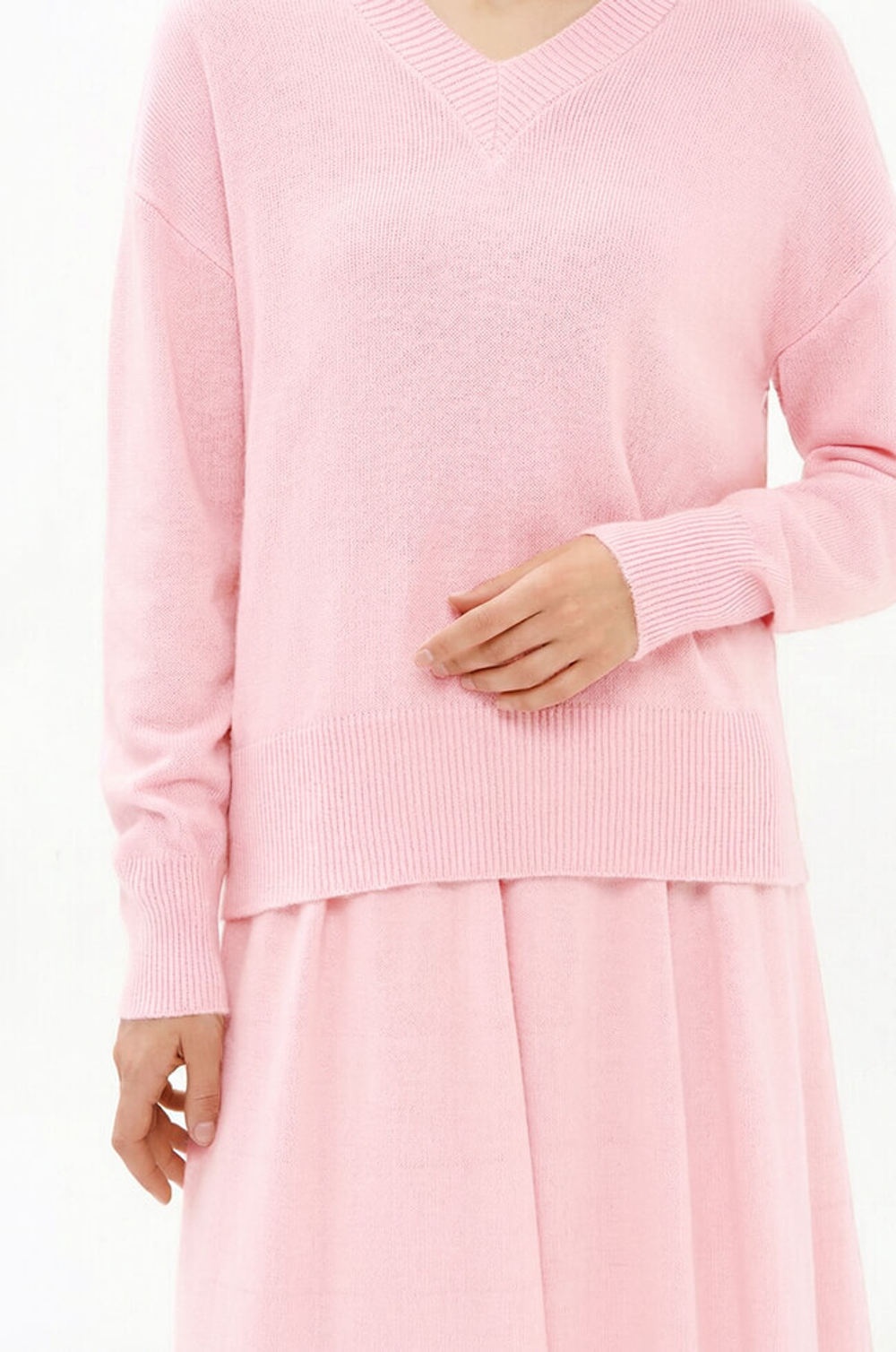 23432 Пуловер женский (розовый)