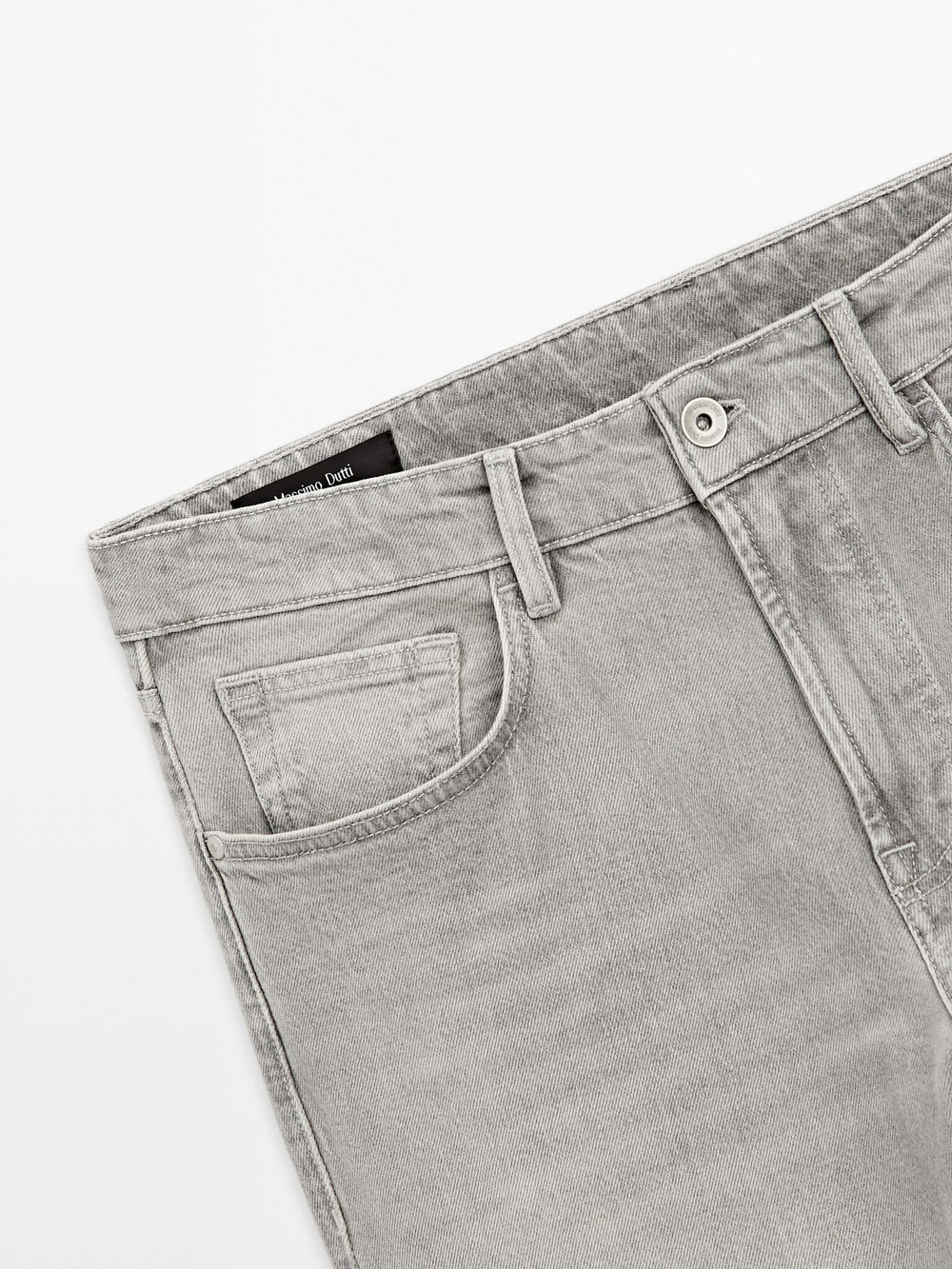 Massimo Dutti Зауженные джинсы, серый