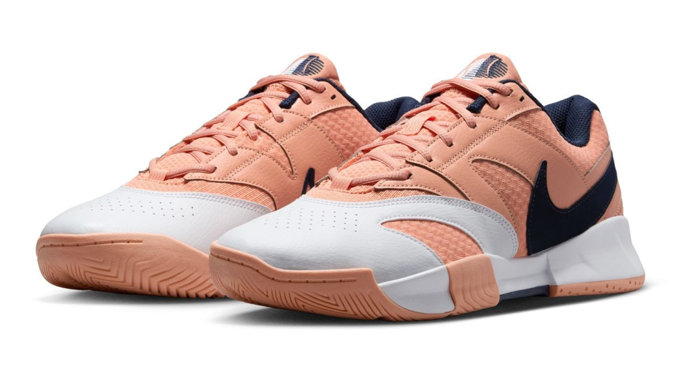 Мужские кроссовки теннисные Nike Court Lite 4 - абрикос-агат/обсидиан/белый