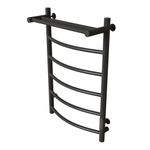 Полотенцесушитель MIXLINE CAPELLA  80х50 (таймер, 336Вт, 5 перекладин + ПОЛКА) электрический ГРАФИТ