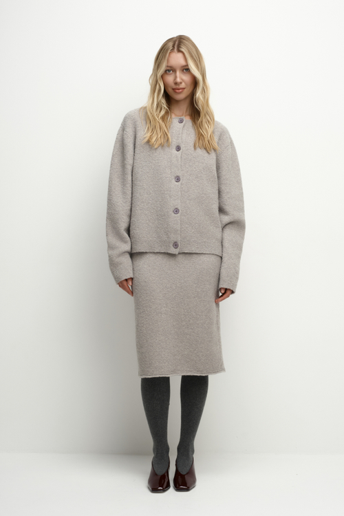 Юбка трикотажная из шерсти