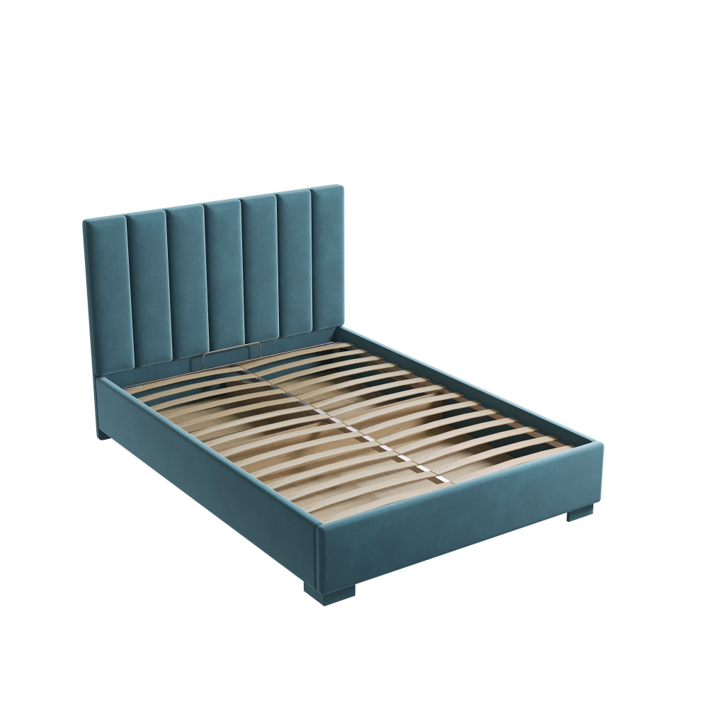 Кровать двуспальная, 140х200 Беатрис зеленый