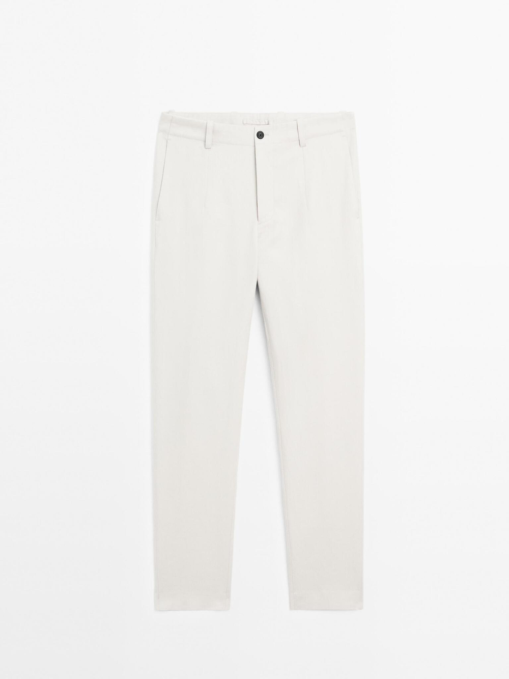 Massimo Dutti Брюки из 100% льна, светло-бежевый