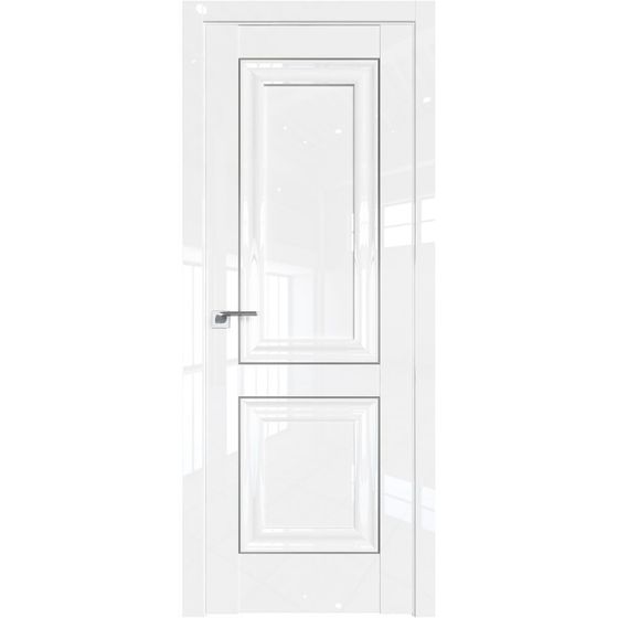 Межкомнатная дверь глянцевая Profil Doors 27L белый люкс глухая