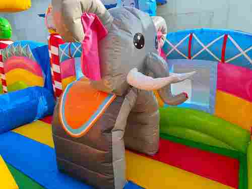 Коммерческий надувной батут два модуля «Парк развлечений 4» 12*6*7 м