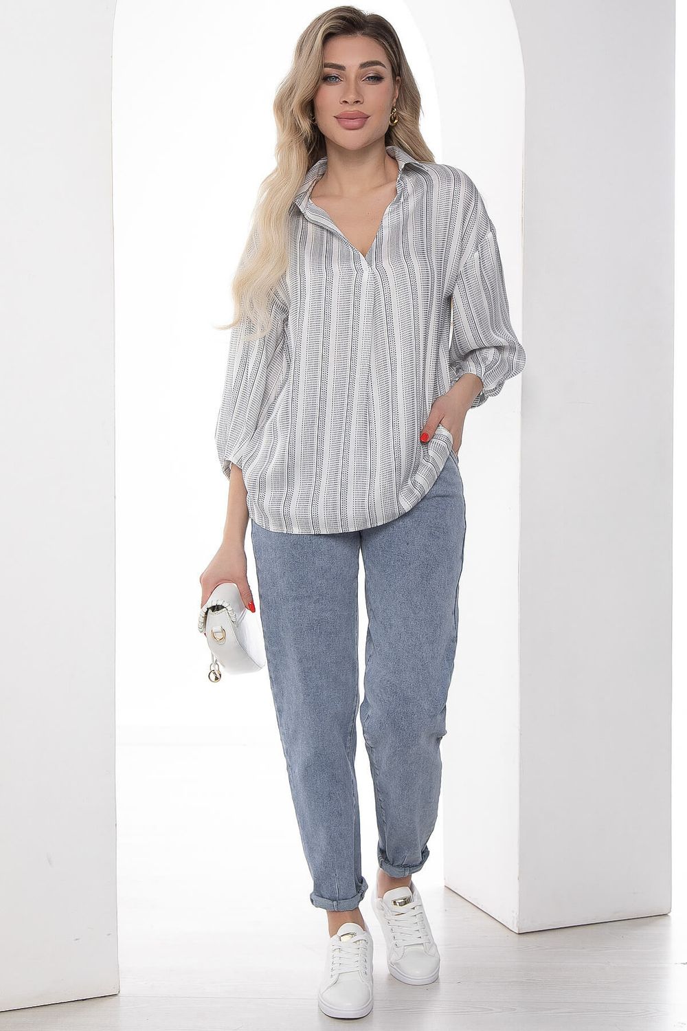 Блуза "Кейт" (белая) Б8955 LT Collection