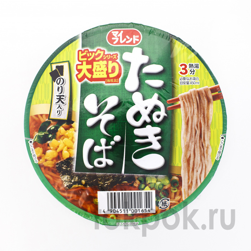 Лапша Соба с тенкасу (хрустящие кусочки жаренного теста) Daikoku, 100 гр