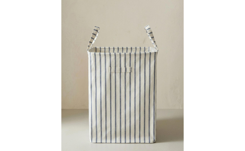 Zara Home Корзина из хлопка, цвет синий, 58 см