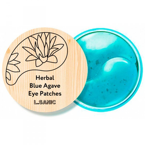 L’Sanic Herbal Blue Agave Hydrogel Eye Patches гидрогелевые патчи с экстрактом голубой агавы