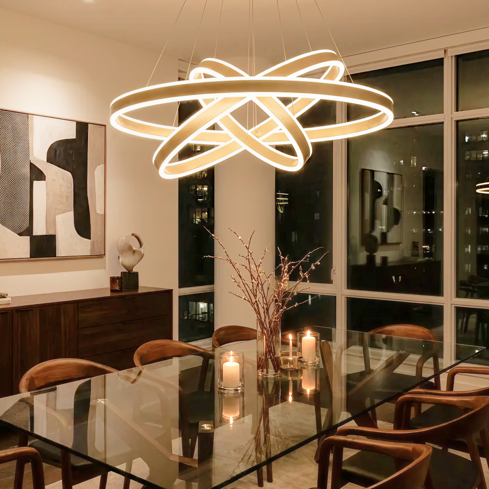 Citilux Дуэт CL719682 LED Люстра подвесная с пультом Золото