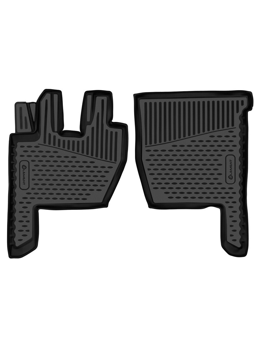 Коврики в салон для SHACMAN X3000 2022 -, тягач, 2шт. (полиуретан) ELEMENT3DAN0445210.F