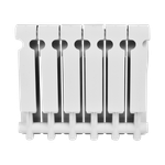 Радиатор алюминиевый SMART Install Easy One 350 (420x80x80мм) 10 секций 1050вт.