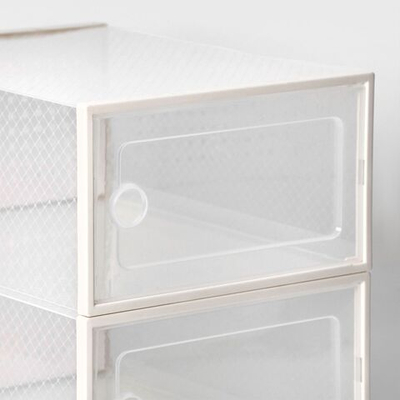 Коробка для хранения обуви с дверцей (24х33х14 см) - 2 шт. (Цвет: не задано)