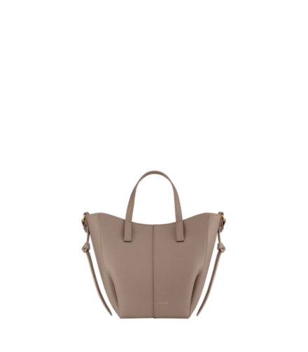 POLENE СУМКА CYME TOTE NANO, СЕРО-КОРИЧНЕВЫЙ