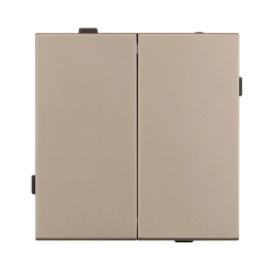 Механизм выключателя двухклавишный непроходной SWT-TENDO-MK02-PL-GD (230V, 10A) (Arlight, -) 054061