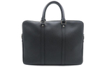 LOUIS VUITTON Taiga Leather Briefcase Small Men"s Black