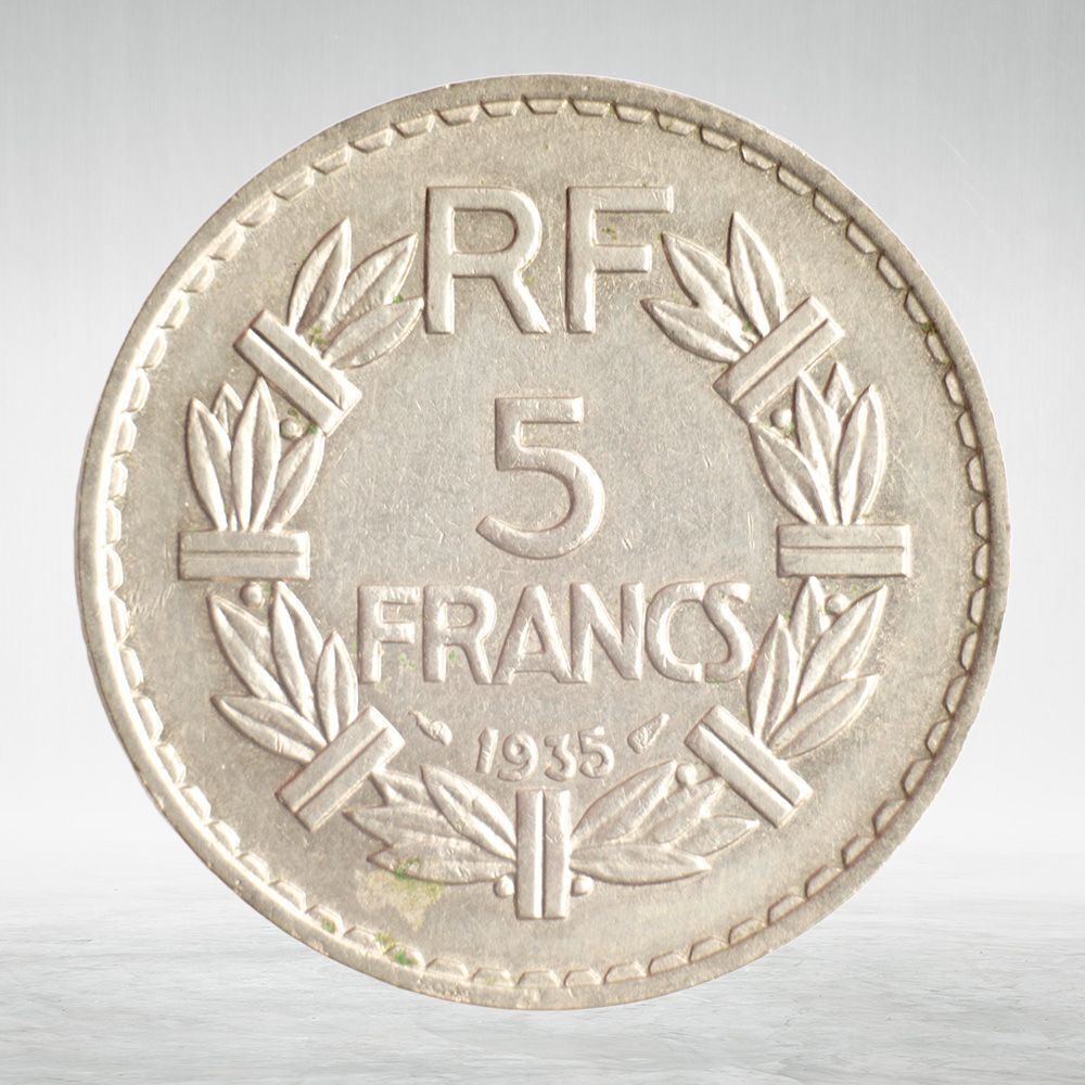 France, 5 Francs 1935, XF