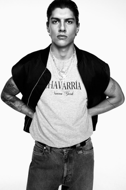 ZARA X WILLY CHAVARRIA ФУТБОЛКА БЕЗ РУКАВОВ, СЕРЫЙ МЕЛАНЖ