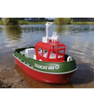 Радиоуправляемый буксир Heng Long Tugboat (зеленый) 2.4G 1/72 RTR