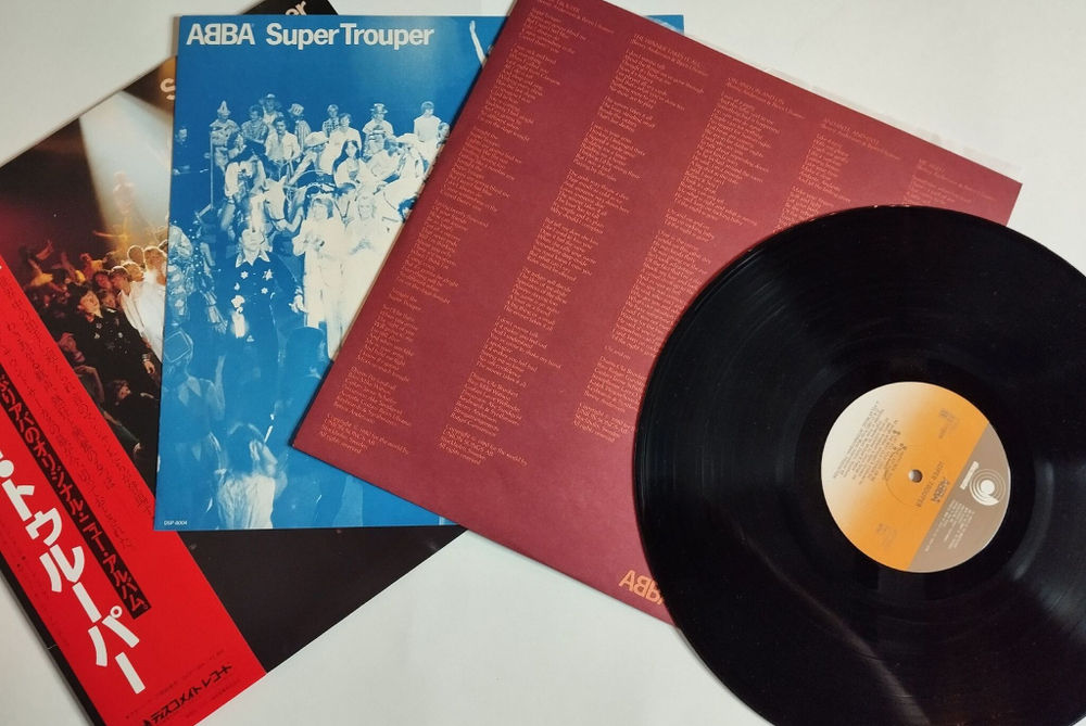 Винтажная виниловая пластинка LP ABBA Super Trouper (Japan 1980) (Obi) (EX)