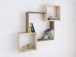 Полка навесная ПН-2, ясень шимо/дуб сонома