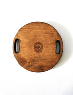 Поднос деревянный круглый сервировочный WS20