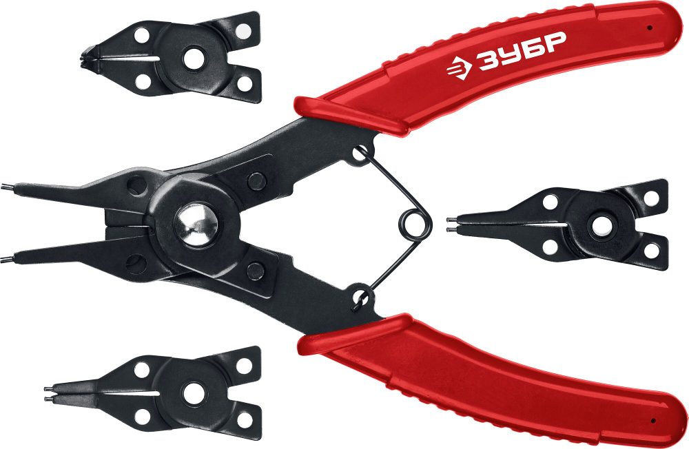 ЗУБР 4-в-1, 4 насадки, съемник стопорных колец (2283)