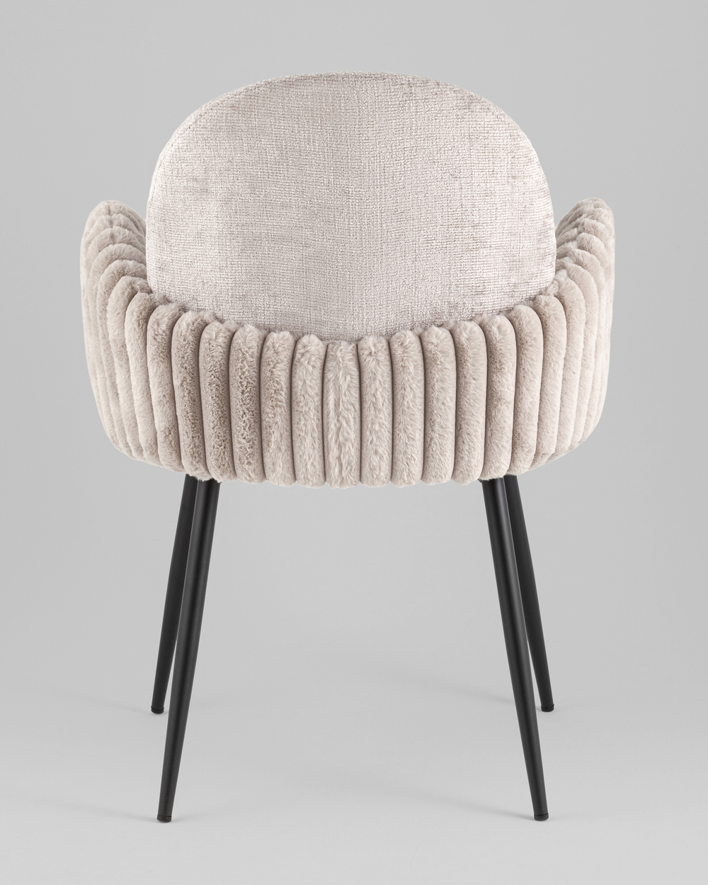 Стул обеденный Wave Stripes букле серый