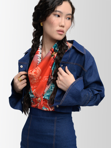 Платок «Кремль - Москва - Фаберже»