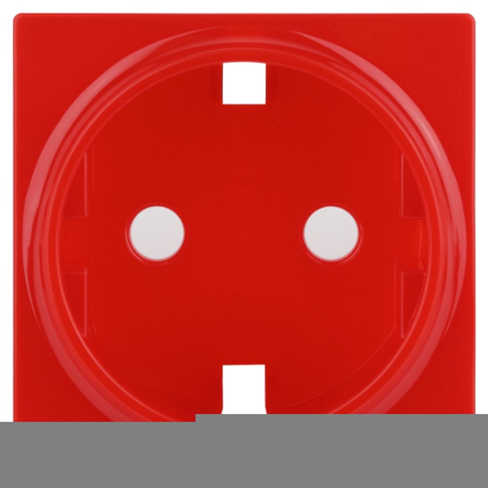 Накладка для розетки ЭРА Серия 12 12-6301-23 на 12-2101, 12-2102, 14-2101, 14-2102 сменная, красный