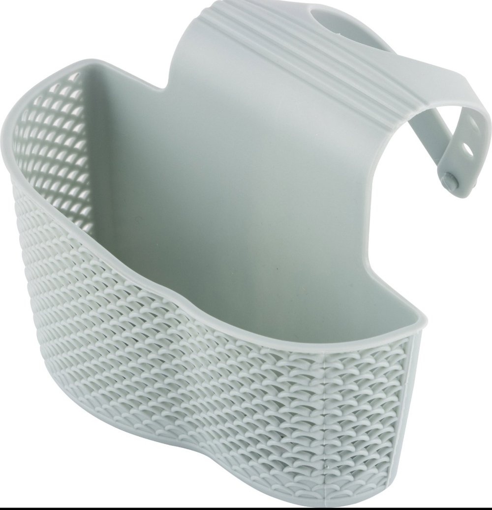 Держатель д/губки на кран Рыжий кот 15х5х24см полипропилен