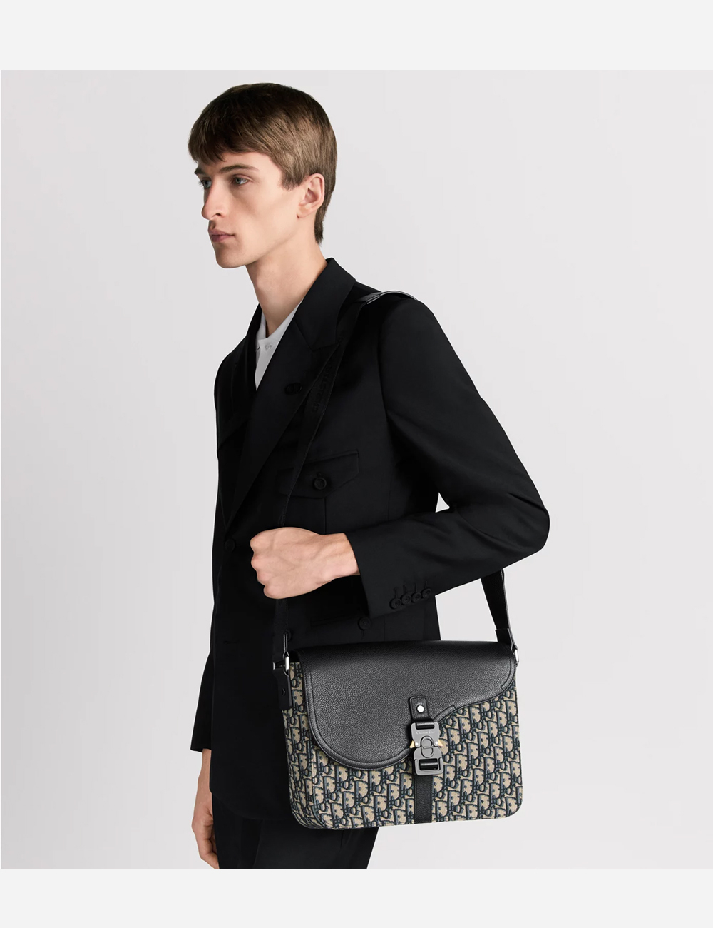 Сумка Dior Medium Saddle Messenger Bag "Beige and Black"