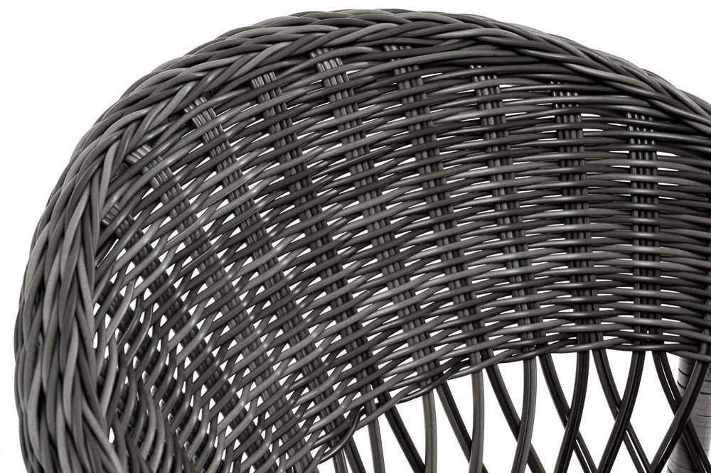 "Сицилия" плетеный стул из искусственного ротанга, цвет графит