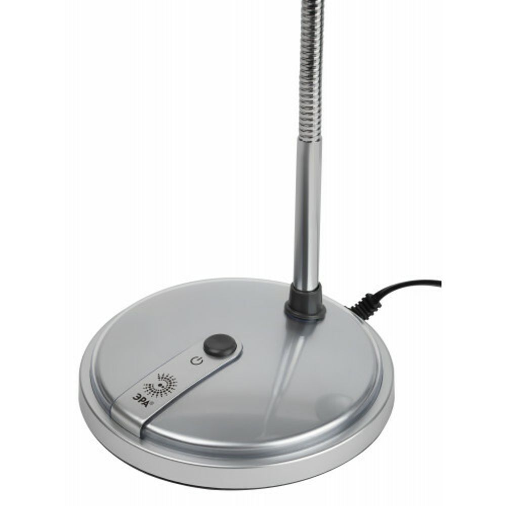 Настольный светильник ЭРА NE-301-E27-15W-S серебро