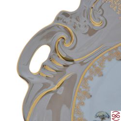 Салатник ракушка Queen's Crown Охота Бежевая 28 см