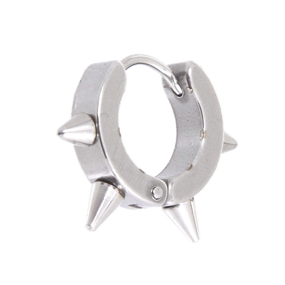 Серьга Шипы серебряные ( 4 шипа )