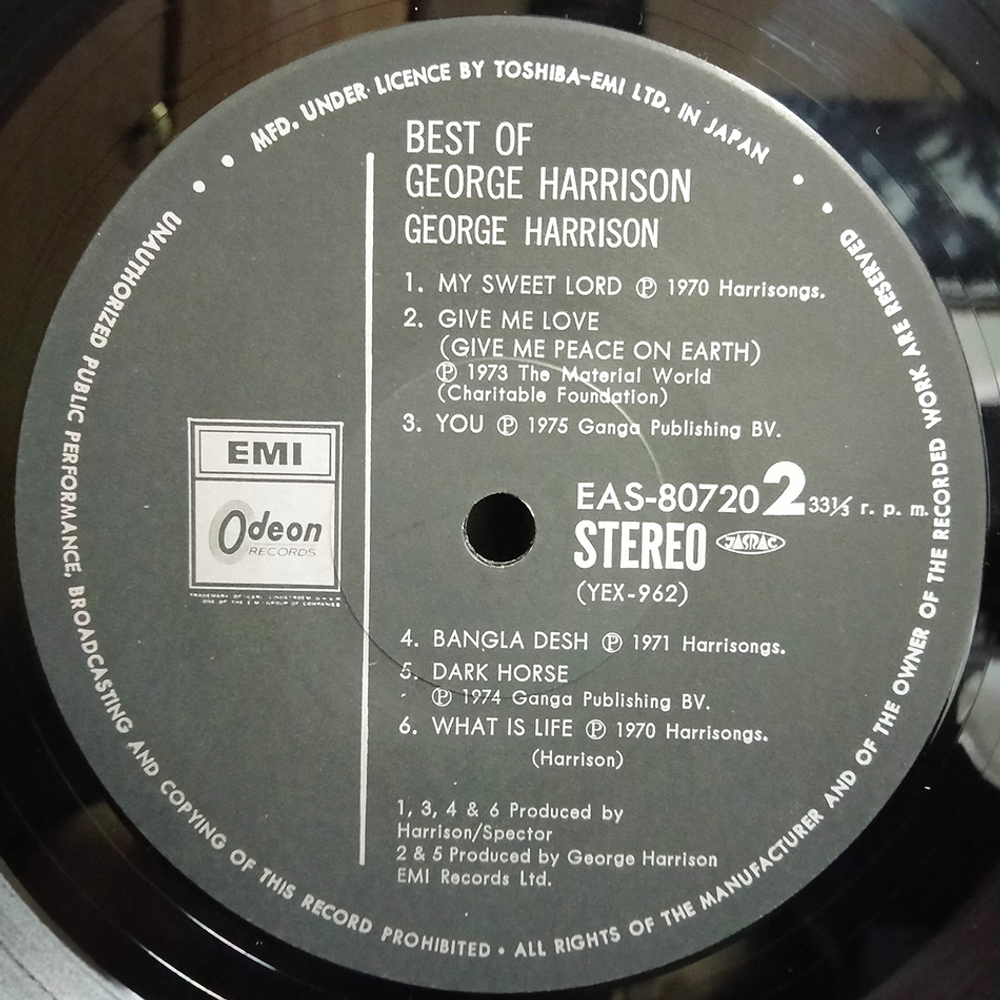 George Harrison / The Best Of George Harrison (LP)